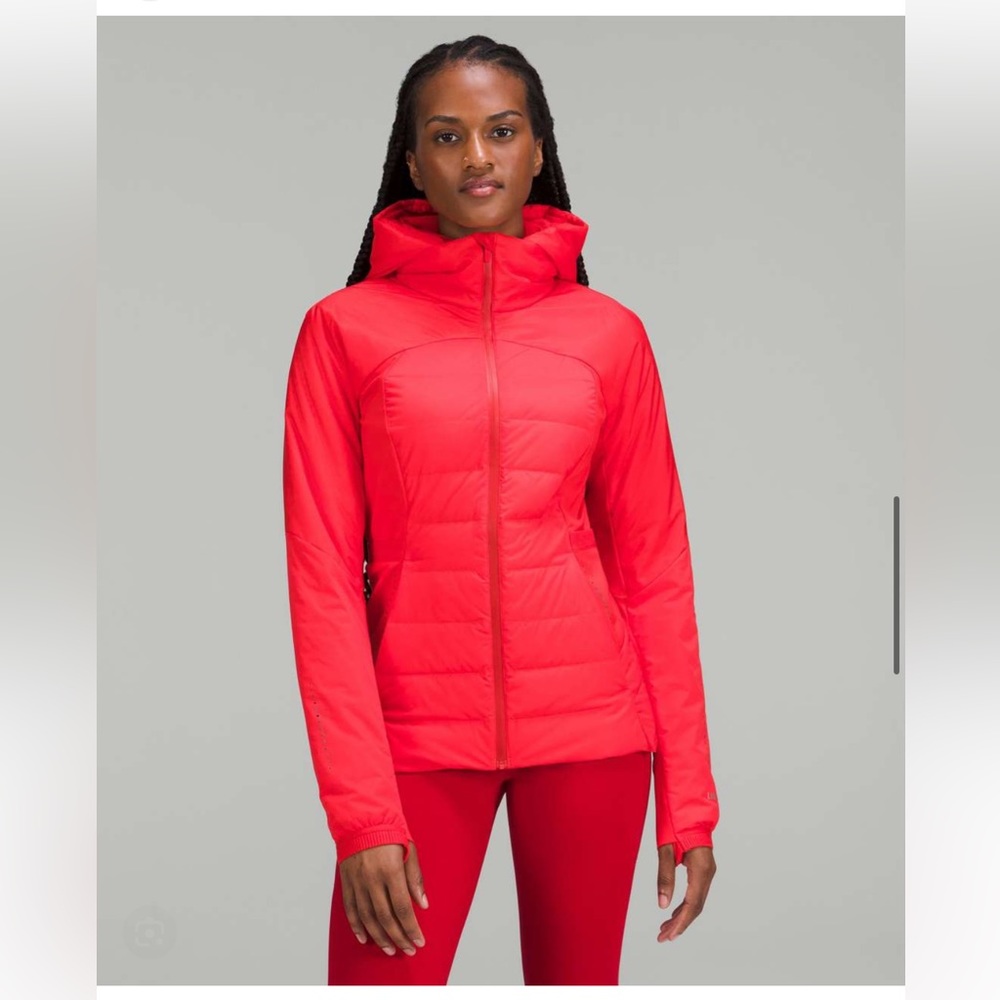 Lululemon Down For it All Jacket NWT Size 2 in Carnation Red.